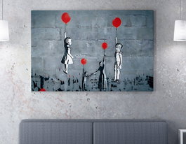 Wallity Lienzo Decorativo Banksy WY127 50 x 70 cm